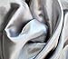 Produktbild Seidiger Satin-Stoff, einfarbig, luxuriös, Hochzeitsmaterial, 150 cm breit, Meterware von Accessories Attic Limited (Silber)
