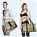 STAYTOP Fashion Leopard Print Gym Bag for Women & Men,Waterproof Sports Travel Duffel Bag, Weekender Overnight Bag with Wet Pocket for Travel, Gym, Yoga,Swimming