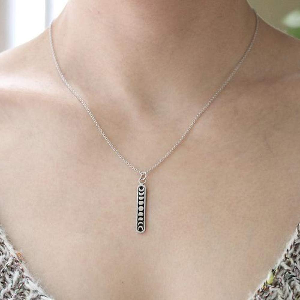 KEVIN N ANNA Sterling Silver Moon Phase Charm Necklace, 18" - Image 7