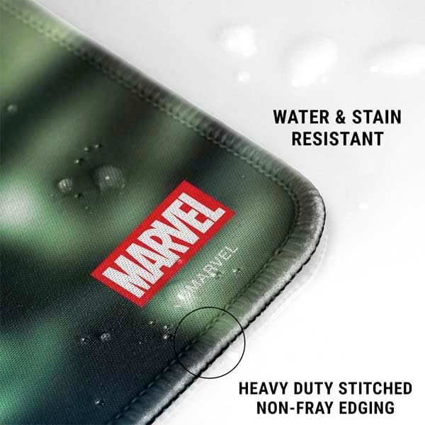 Skinit Medium Gaming Mouse Pad - Officially Licensed Tony Stark Iron Man Design with Stitched Edges, Waterproof, Non-Slip Rubber Base, Desk Mat for Keyboard & Mouse, 17.7" x 15.75" inches