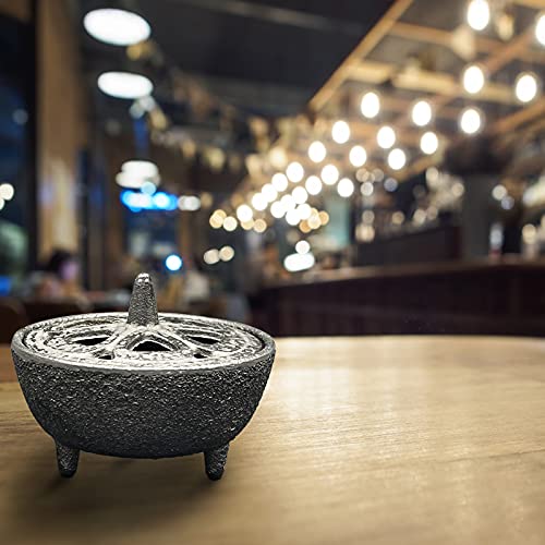 Incense Burner, Incense Burner Holder, Cast Iron Incense Burner With Incense Stick Holder And Fireproof Cotton. Ideal For Incense Sticks, Resin Incense, Cone Incense And Ritual Purpose, Decor, Etc.… #TOP5