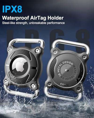 Soporte para collar de perro Airtag impermeable funda compacta antimordeduras pack de 2 5