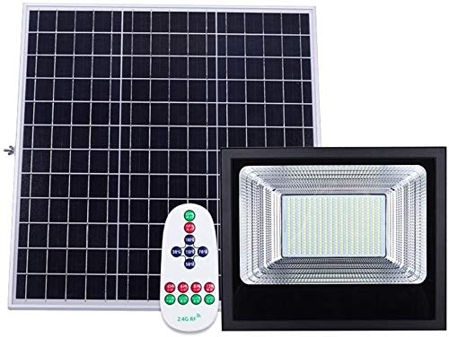Wlnnes 100W / 300W Luz solar del jardín al aire libre reflector de la luz solar, al aire libre IP66 a prueba de agua super brillante LED jardín Ligh T Interiores iluminación Farola (Color : 200W)
