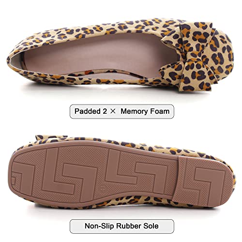 Image of Dear Time Women's Flats Shoes Bowknot Dressy Ballets Loafers Wedding Business Casual Walking Shoes