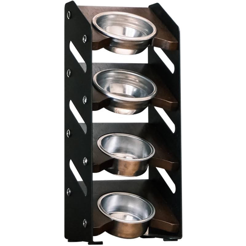 Soporte de cesta de portafiltro antideslizante de 4 niveles para organizar accesorios de 58 mm