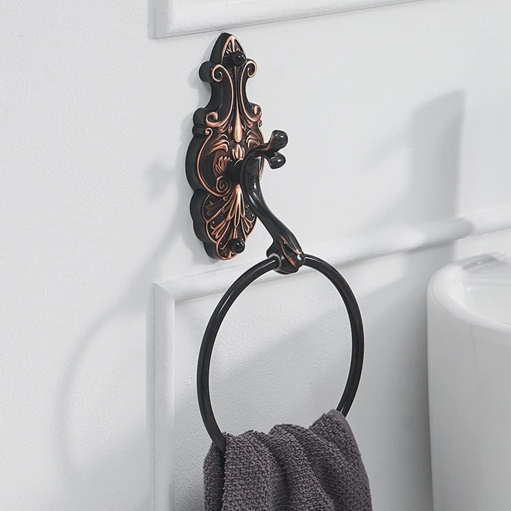 Towel Holder Towel Rings, Solid Brass Wall Mounted Towel Ring, Towel Bath Storager Luxury Bathroom Accessories, Home Decor Towel Rack Towel Hanger (Color : Towel Ring B)