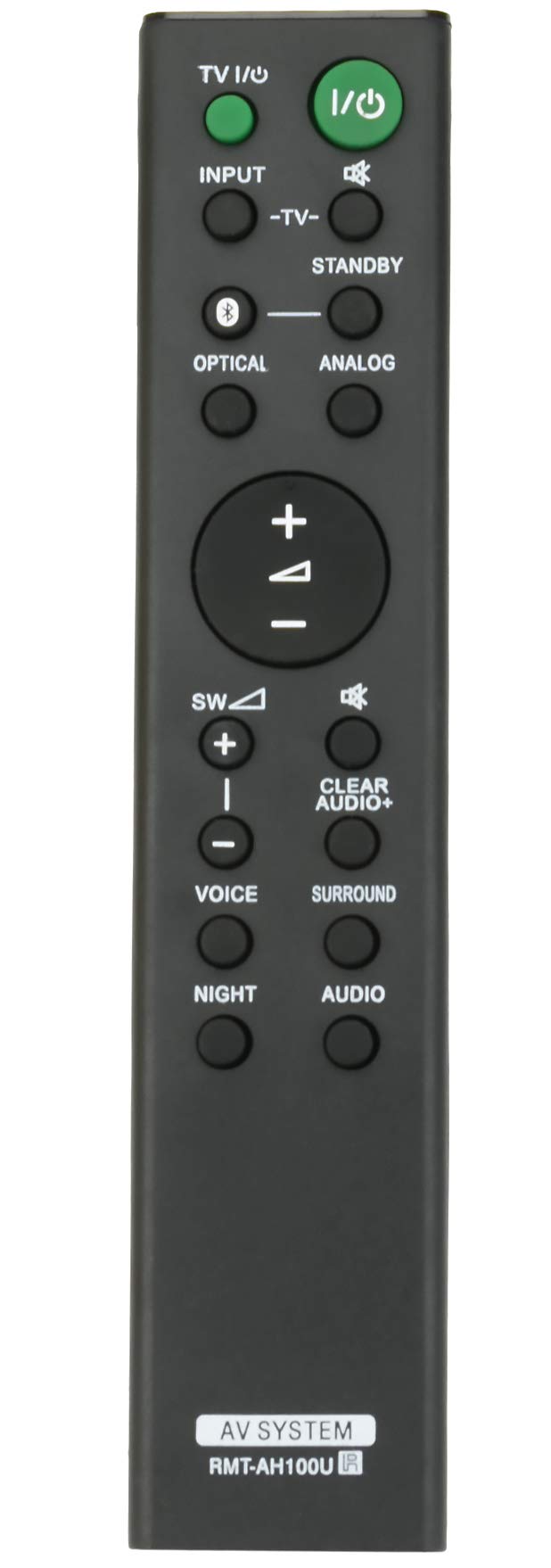 ALLIMITY RMT-AH100U Replacement Remote Control fit for Sony Home Theatre System and Sound Bar HT-CT180 HTCT180, Black