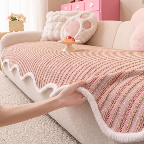 ӂӂ̃\t@Jo[A2?3NbVp̉KȃXgCv\t@XbvJo[AsKL^ZNVipXbvAq⌢p̊~ߐ􂦂ƋveN^[ pink 90×160cm(35.5×63in)