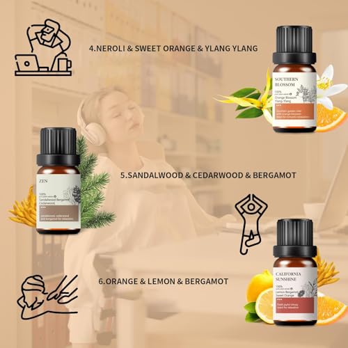Pure Essential Oil Set - Essential Oils for Diffusers Aromatherapy and Humidifiers with Bonus Oil Opener - Relaxation, Mood Enhancement - DIY Candle and Soap Making - Image 5
