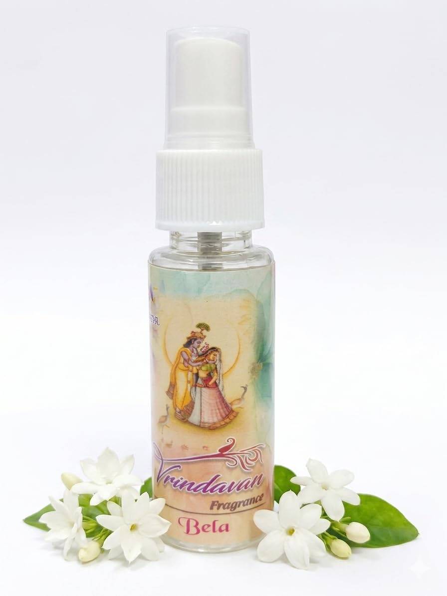 Vrindavan Bela/Jasmine Fragrance Perfumes, Attar, Body Mist, Spray. Bela spray use for Womens & Mens, Home, Office, Car | Long Lasting, 100% Alcohol Free | 30 ml (Jasmine)-picture-22