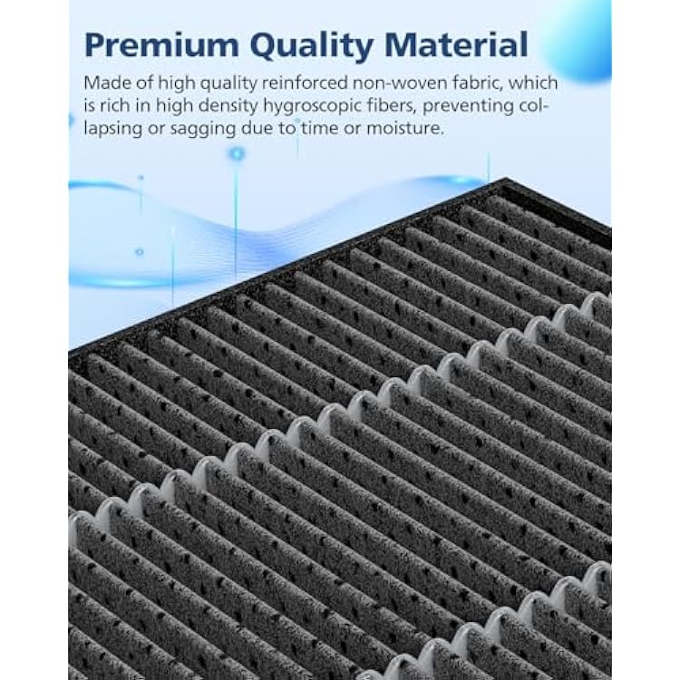 6000S Filter Replacement Compatible with LEVOIT Superior 6000S Smart Evaporative Humidifier, 8 Pack Wick Filters+ 6 Pack Top Fill Filters, Gray