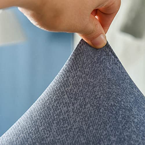 Funda de sofá de 2 a 3 plazas de 190-210 cm, cubre sofá elástico sin reposabrazos gris azulado 4
