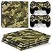 Produktbild Mcbazel Anti-Scratch Decal Vinyl Aufkleber Skin Pattern Serie Skin Cover f¨¹r PS4Pro(Grüne Tarnung)