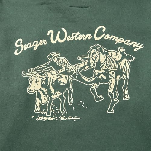 Green Mid-Weight Hoodie by Seager Co.4