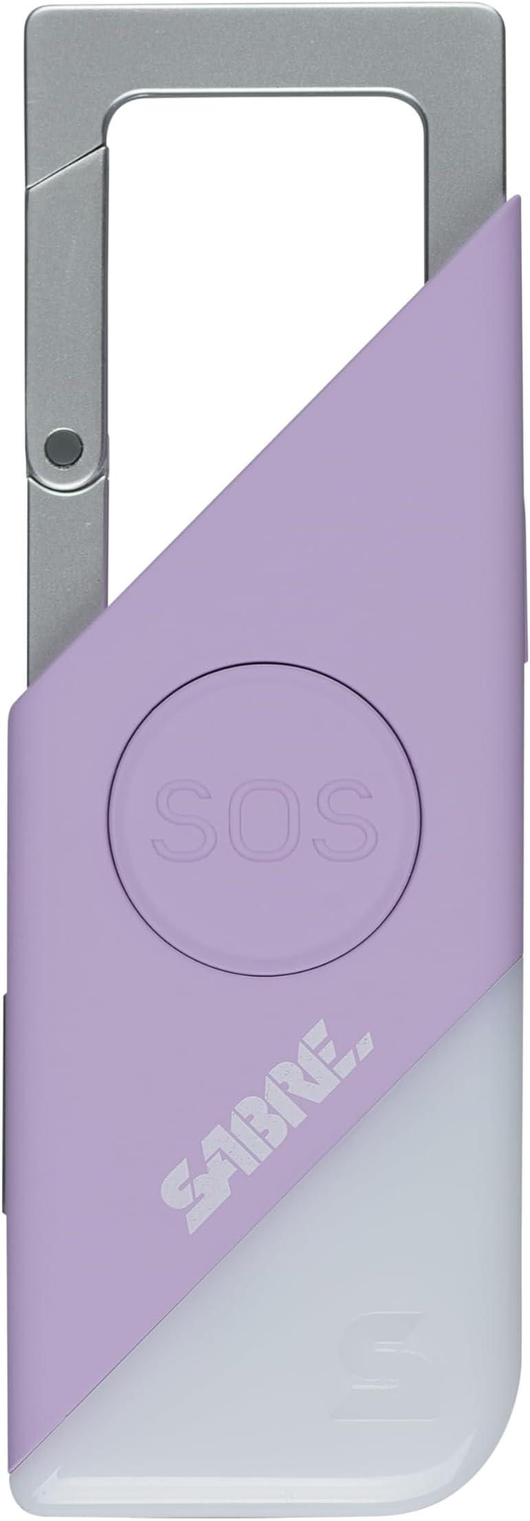 SABRE 2-in-1 Personal Alarm with LED Light & SOS Button, 130dB Siren Heard from 1,800-feet (500-meters), Spring Clip for Easy Carry on Backpacks & Purses, Rechargeable with Charging Cord Included