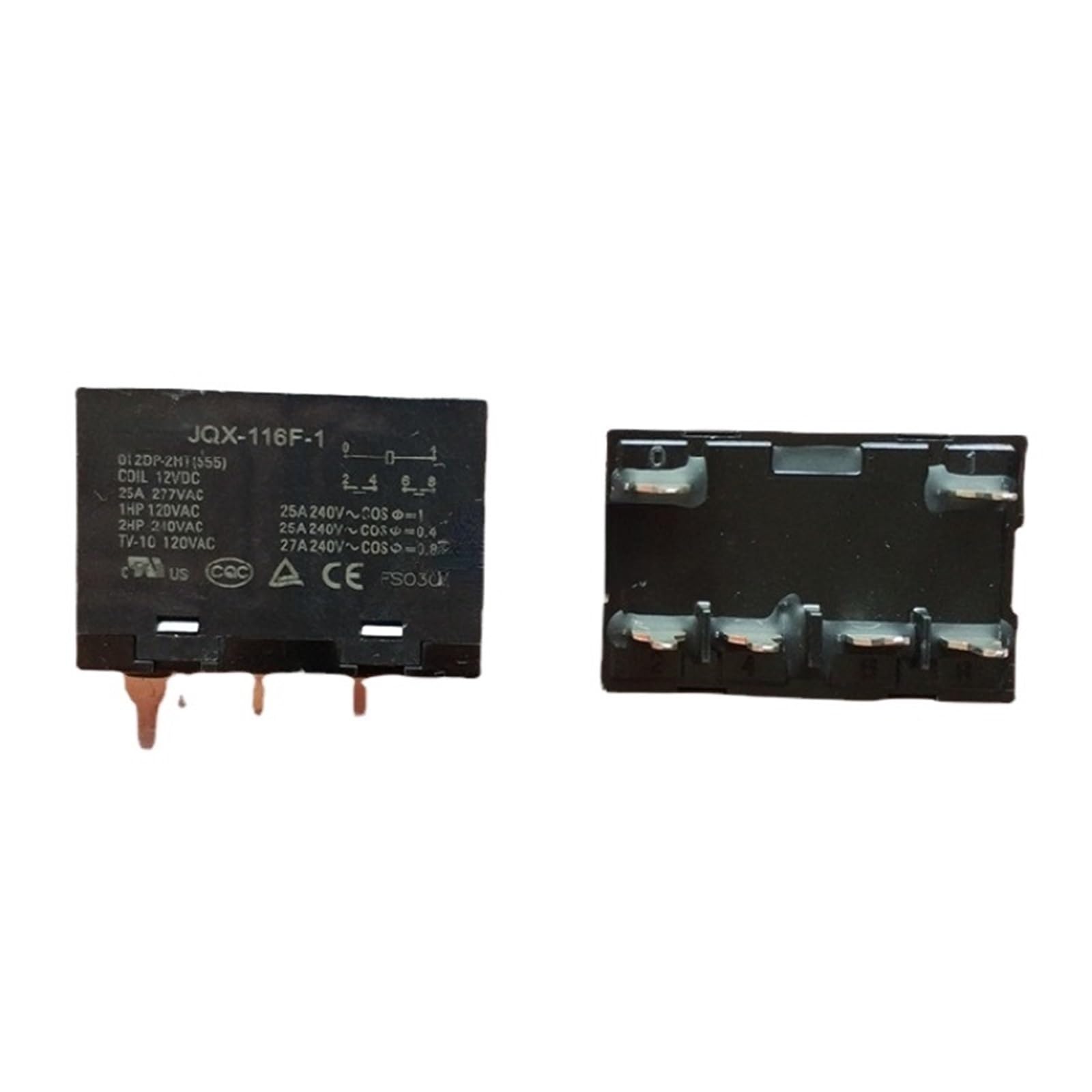 JQX-116F-1 012DP-2H 2HS 2HT 2HTFW Relé 25A