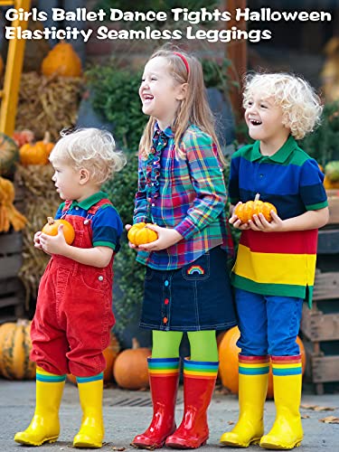 Azue Girls Ballet Dance Tights Toddler Kids Soft Footed Dance Sockings Athletic Leggings Elasticity Seamless Leggings4