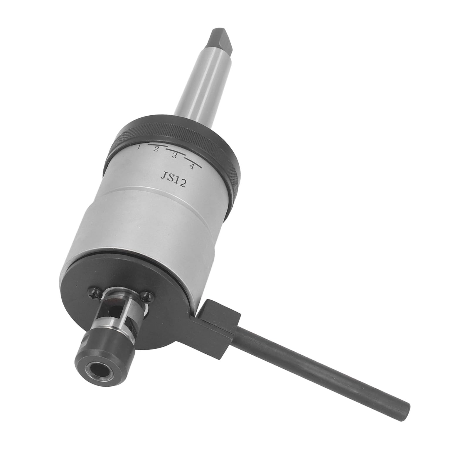 SUNGOOYUE Juego de Mandril de Roscar de Acero Reversible de Alta Velocidad, Cabezal de Roscar Reversible Automático Duradero para Prensa de Herramientas Manuales con Vástagos de 2MT y 3MT para