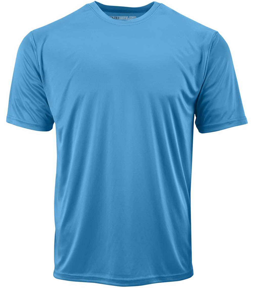 DRIEQUIP Men's Big & Tall Short Sleeve Moisture Wicking Athletic T-Shirts XS-6XL and Tall Sizes — view 22