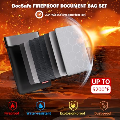 DocSafe 5200℉ Fireproof Document Bag