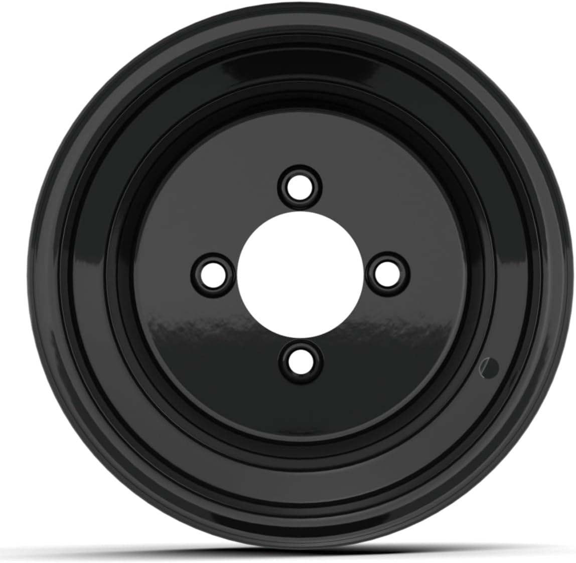 GTW Matte Black Steel Golf Cart Wheel | 10x8 | 3:5 Offset | 4x101.6mm Bolt Pattern