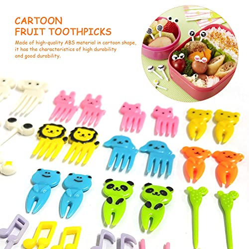 CQQNIU 98 pezzi forchette di frutta carino mini