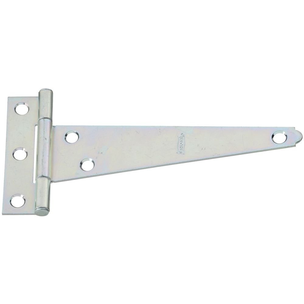 Lot De 10 Charnières En T Galvanisées National Hardware 284bc - 10,2 Cm - Acier, Finition Zinc - Pour Portes Légères