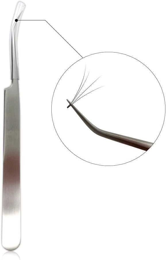 BEYELIAN Volume Eyelash Extension Tweezers 3D 6D Fan-Shaped Lash Application Tool Precise Tip Stainless Steel (#AS15)