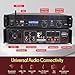 Pyle 2-Channel Rack Mount Power Amplifier with Bluetooth - 2000W Bridgeable with TRS XLR Input, Speakon Outputs, USB-A Input with MP3 Player, Bridge Mode, Cooling Fan, LED Level Meters - PTA1000BT