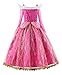 JerrisApparel Girls Pink Princess Costume Halloween Cosplay Party Dress up (Pink with Accessories, 5)