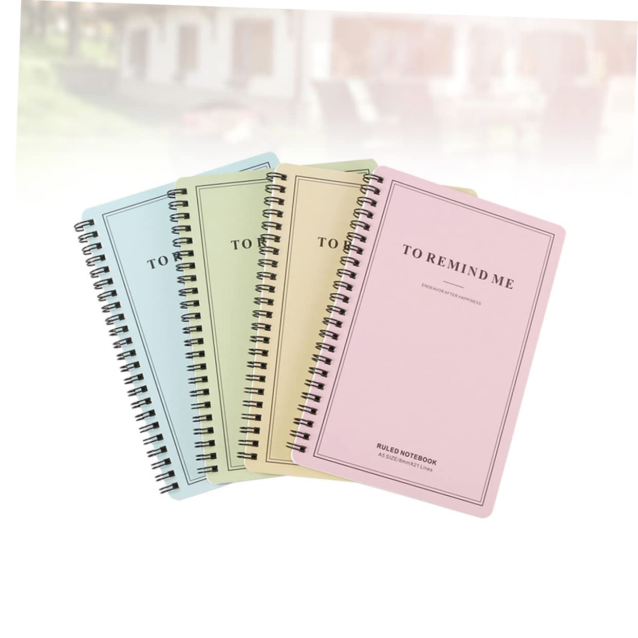 SHINEOFI 4pezzi Quaderni Spirale Con Copertina Semplice Notepad Per Diario Appunti e Viaggi Per Studenti e Attività Scolastiche