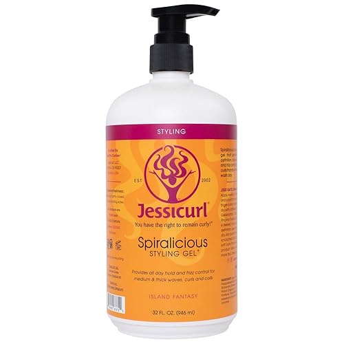 Miniatura 6 de Jessicurl, Gel Spiralicious, definición de rizos, productos para el cabello rizado, gel para cabello rizado y control de encrespamiento, para todo
