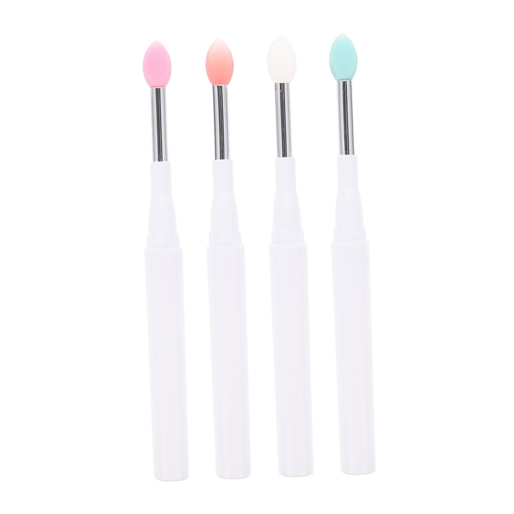 WOFASHPURET 4Pcs Silicone Lip Brush Gentle Applicators for Eyeshadow Versatile Makeup Tools for Precision Application Skin Friendly Material for Daily Use