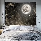 GEDWU タペストリー 壁掛け おしゃれ 月 デザイン 月の光 北欧風 布ポスター 180*230 間仕切り ウォールブランケット 大判 壁飾り 模様替え 装飾用品 インテリア 多機能 部屋や窓の飾り リビングルーム ベッドルーム 個性プレゼント