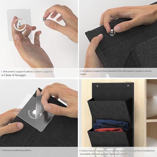 Porte-chaussures pour camping-car et support mural autocollant - 6