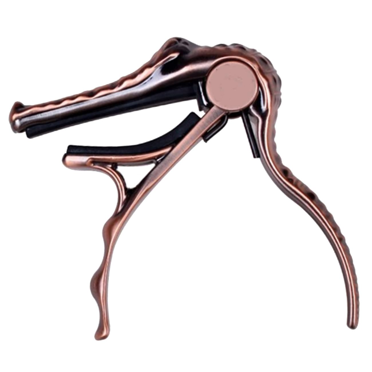 2stücke Gitarre Capo Metall Clip Im Krokodil-design Tragbar Und Verstellbar Für Akustik Gitarre Perfektes Zubehör Für Ukulele Und Saiteninstrumente Rotbraun