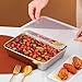 Pujito 4pack Large Stainless Steel Food Containers Rectangle Food Storage Box Leak Proof Plastic Lid Airtight Meat Storage Container for Fridge,Kitchen Dishwasher Safe