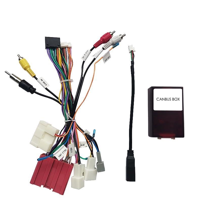 Car 16pin for Audio Wiring Harness with Canbus Box for Mazda 6 CX-5 Stereo Installation Wire Adapter