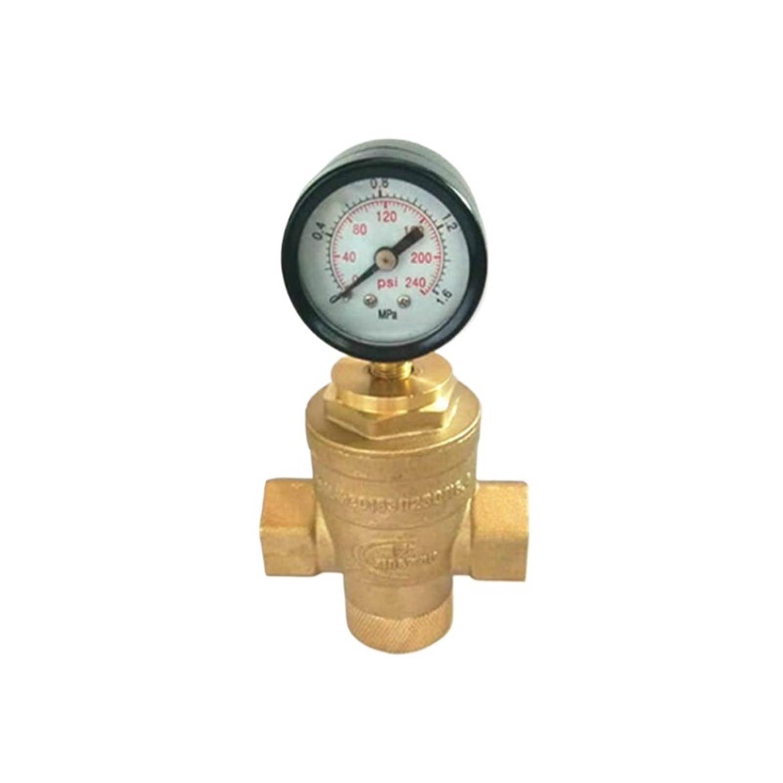 Laymxndio Dn20 With Gauge Brass Water Pressure Regulator Valves With Pressure Gauge Pressure Maintaining Valve Water Pressure Reducing Valve Dn15-Dn50(Dn20 With Gauge)