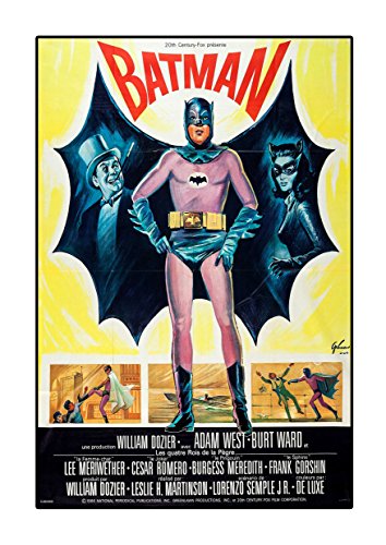 ula bear Póster de Batman 3 1966 A3 de Adam West Lee Meriwether Burt Ward, película Colorida, Foto Antigua, impresión Retro