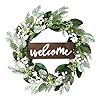 24 wreaths for front door winter front door wreath outdoor green wreath for windows artificial spring summer wreaths with big berries for indoor outdoor farmhouse holiday decorating  urban country home decor