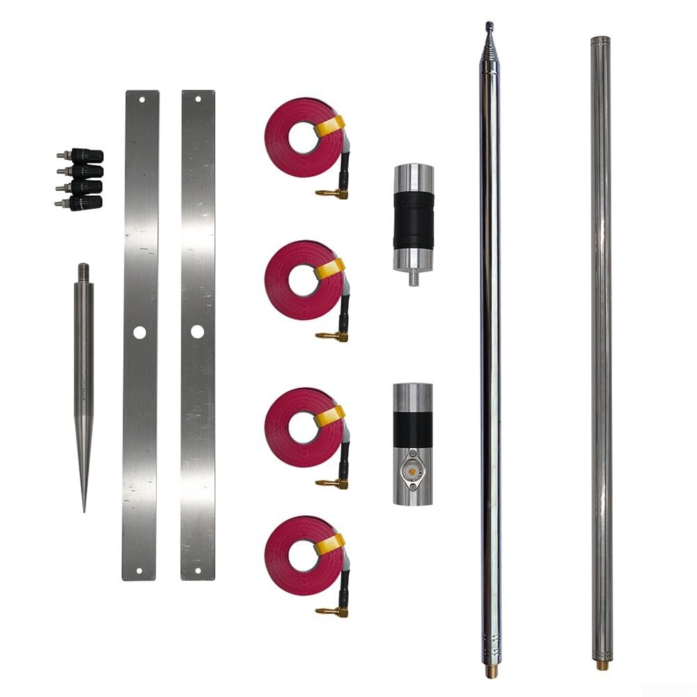 Gptwo-pro - Antenna a onde corte da 7-54 MHz, 200 W, con scala di frequenza per antenna Gp, asta in acciaio inossidabile, attrezzatura radio portatile Ssb Fm Ham (versione standard)