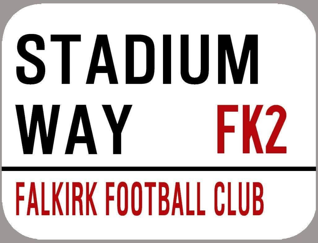Bioprocess Falkirk Fc Stadium Way Metal St Sign Outside Or Inside Use Outdoor Decoration Plaque 8X12 Inch
