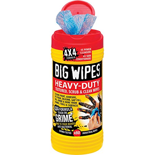 Big Wipes Red Top 4 x 4 Heavy Duty Hand Cleaners