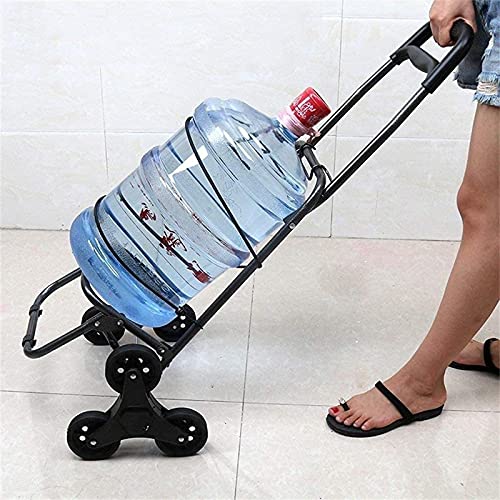Tyuxinsd Convenient Shopping Trolley Travel Climbing Stairs Folding Portable Elderly Households Pure Cart Luggage Cart Trolley Car (Color : Pink, Size : 25X34X93Cm) #TOP2