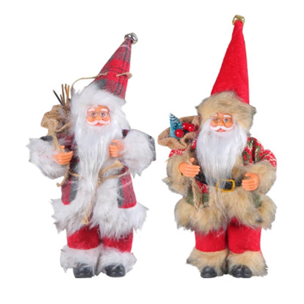 CTRLZS Santa Claus Christmas Ornaments Standing Santa Claus Image Christmas Decorations Holiday Home Decor A