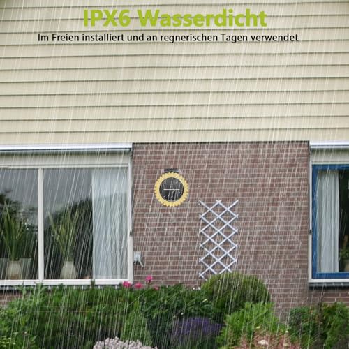 Haozee Smart Tuya Zigbee Regen- und Lichtsensor, solarbetrieben, erfordert TUYA HUB, unterstützt Zigbee2mqtt Home Assistant, IPX6 wasserdicht