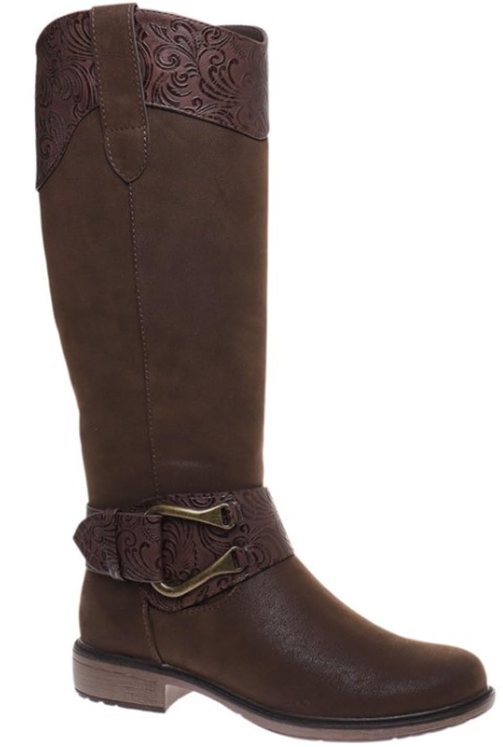 Pierre Dumas Womens Barcelona Boots Faux Suede Winter Boots Round Toe