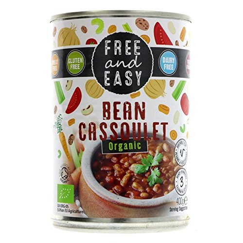 Free & Easy Cassoulet di fagioli biologici, 400 g, confezione da 6