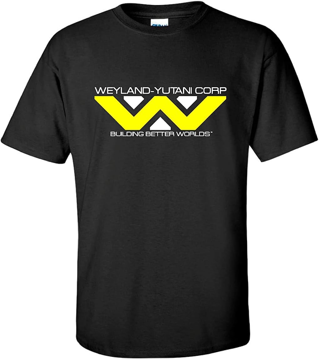Fools Gold T-shirts Weyland Yutani Corp Alien 80s Movie Black Black, M